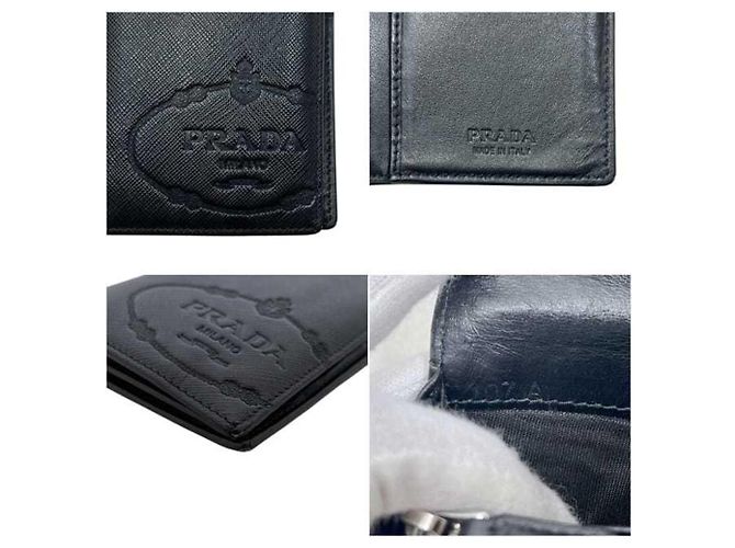 Prada Saffiano Black Langbeutel Schwarz - Ansicht 7