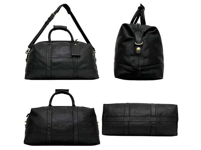 Coach Boston Bag aus schwarzem Leder - Ansicht 2