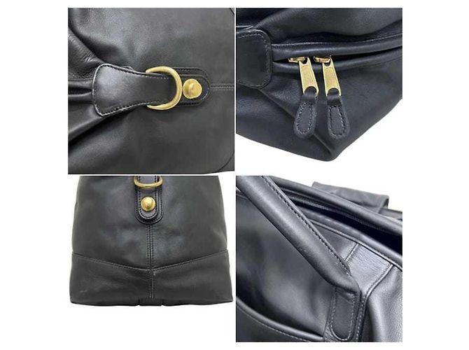 Coach Boston Bag aus schwarzem Leder - Ansicht 5