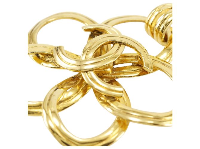 Colar Chanel Coco Mark Flower Dourado - vista 4