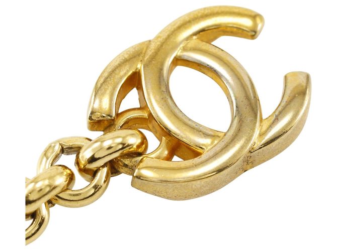 Colar Chanel Coco Mark Flower Dourado - vista 8