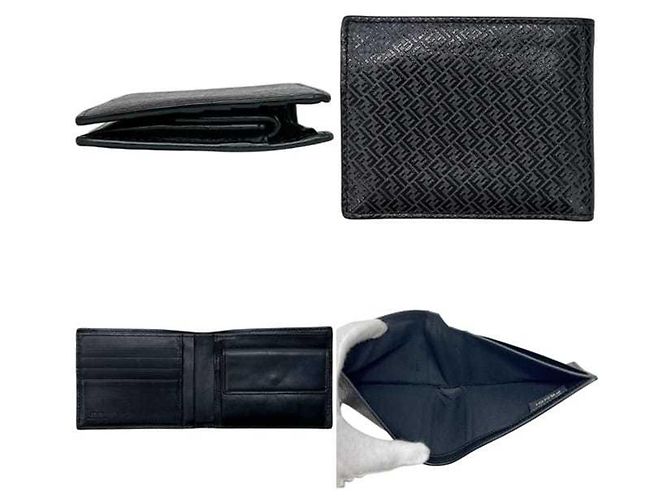 Fendi Bi-fold Wallet in Black Leather Brown - view 2