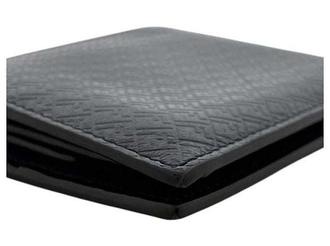 Fendi Bi-fold Wallet in Black Leather Brown - view 8