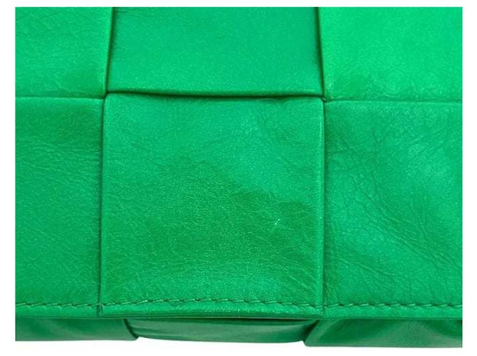 Borsa a tracolla in pelle verde Bottega Veneta - vista 7