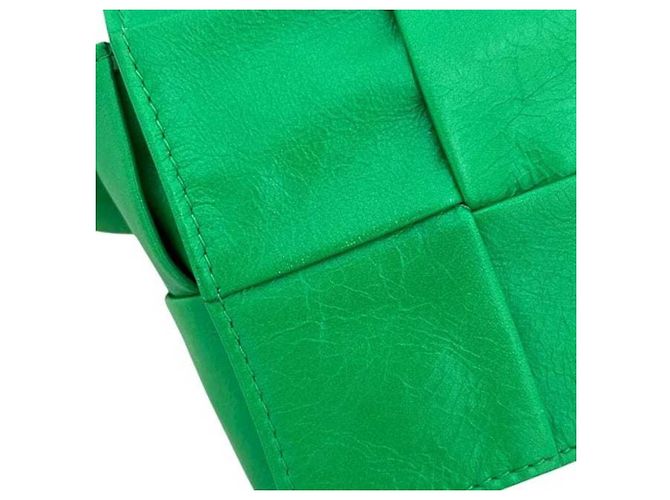 Borsa a tracolla in pelle verde Bottega Veneta - vista 8