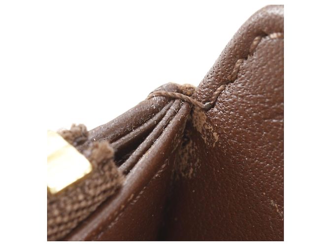 Louis Vuitton Portefeuille Amelia Long Wallet Marrone - vista 11