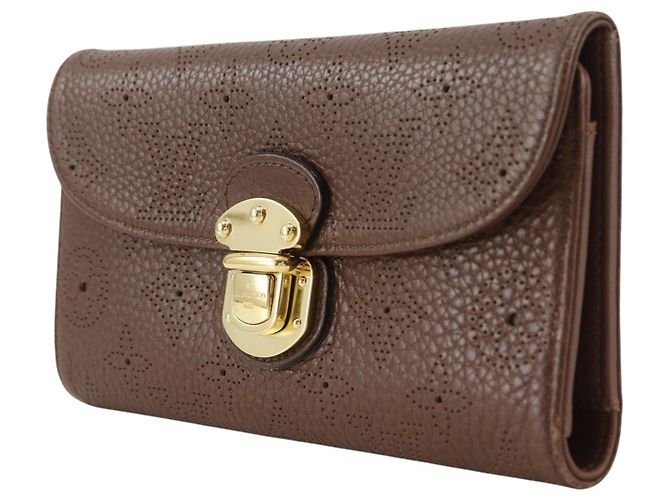Louis Vuitton Portefeuille Amelia Long Wallet Marrone - vista 2