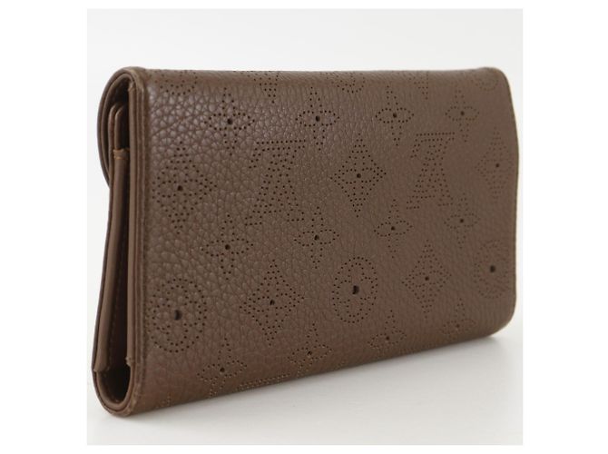 Louis Vuitton Portefeuille Amelia Long Wallet Marrone - vista 3