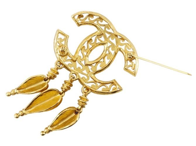 Spilla Chanel Coco Mark D'oro - vista 3