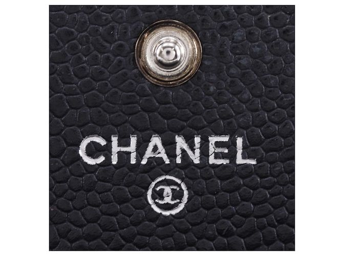 Cartera larga Chanel de piel de becerro granulada negra Negro - vista 17