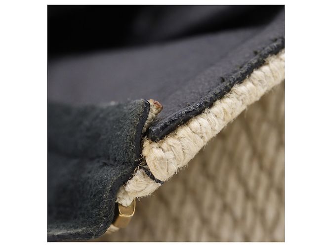 Céline Bolso Celine Cabas Kaba Gazette Tote Bag Negro Beige - vista 11