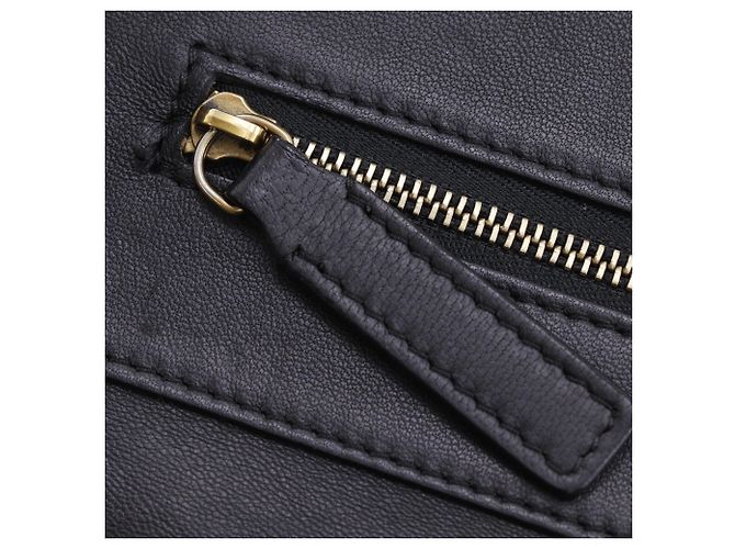 Céline Bolso Celine Cabas Kaba Gazette Tote Bag Negro Beige - vista 16