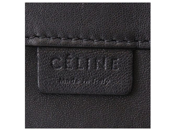 Céline Bolso Celine Cabas Kaba Gazette Tote Bag Negro Beige - vista 18