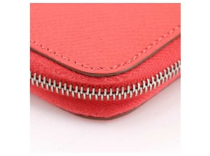 Hermès Hermes Azap lange Geldbörse aus rosa Epsom-Leder Pink - Ansicht 4