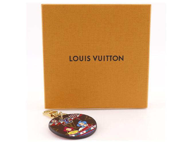Portachiavi Louis Vuitton Porto Creilustre Vivienne Bobsleigh Bag Charm Marrone Monogramma - vista 6