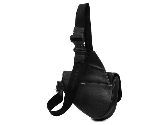 Borsa a tracolla Christian Dior Dior Saddle Nero - vista 2