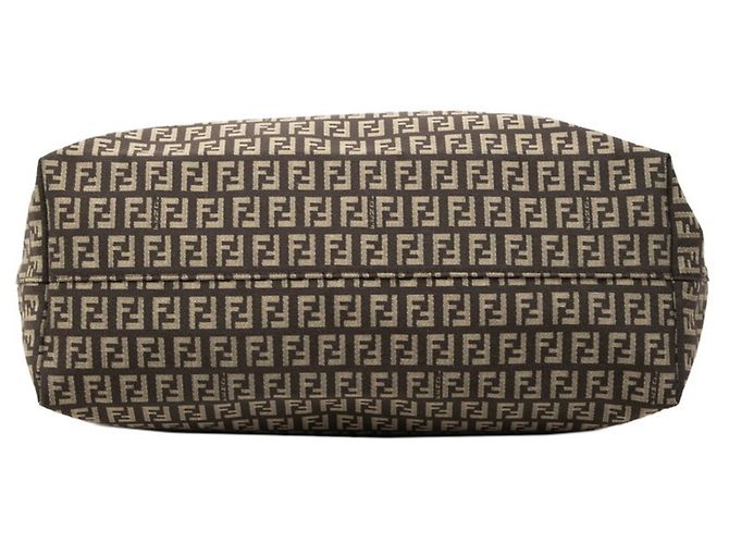 Fendi Zucchino Tote Bag Braun Beige - Ansicht 3