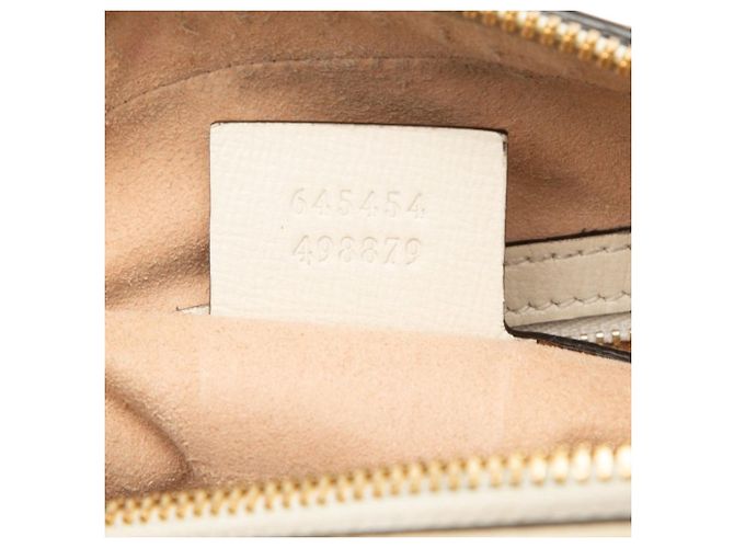 Borsa a tracolla Gucci GG Supreme Horsebit Bianco Beige - vista 6