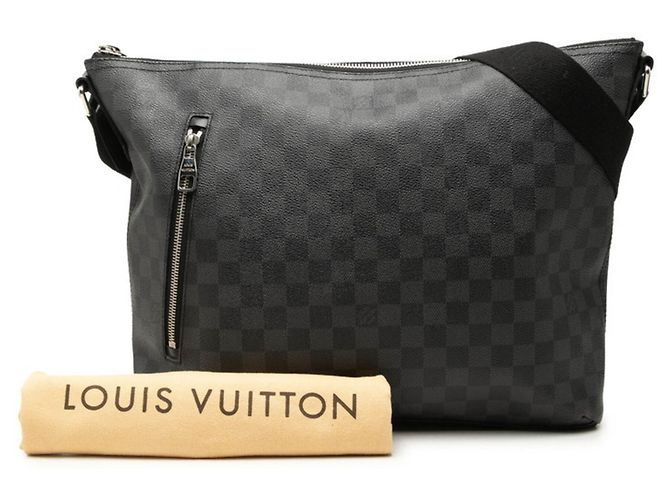 Sac bandoulière Louis Vuitton Damier Graphite Mick MM Noir - vue 7