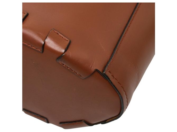 Bolsa Bucket Loewe Anagram Bamboo Marrom - vista 4
