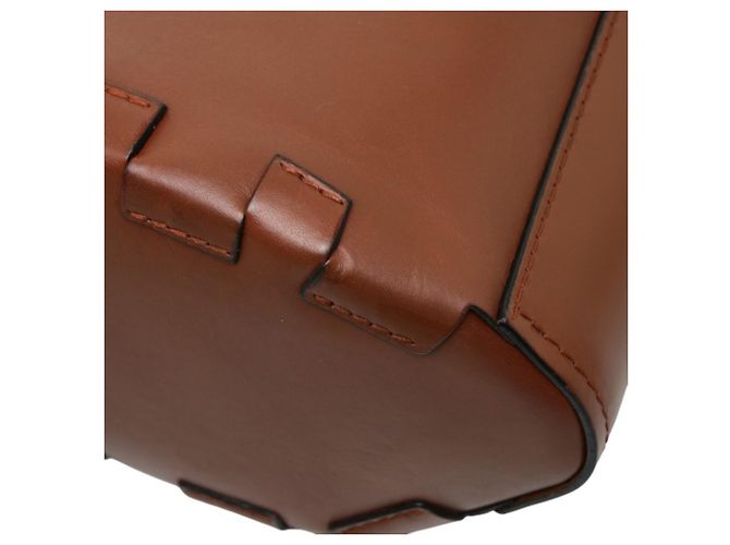 Bolsa Bucket Loewe Anagram Bamboo Marrom - vista 6
