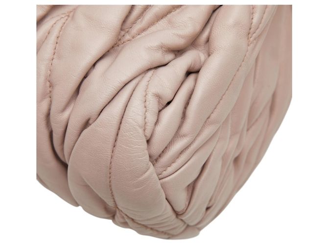 Borsa a tracolla Miu Miu Matelassé Rosso Beige - vista 4