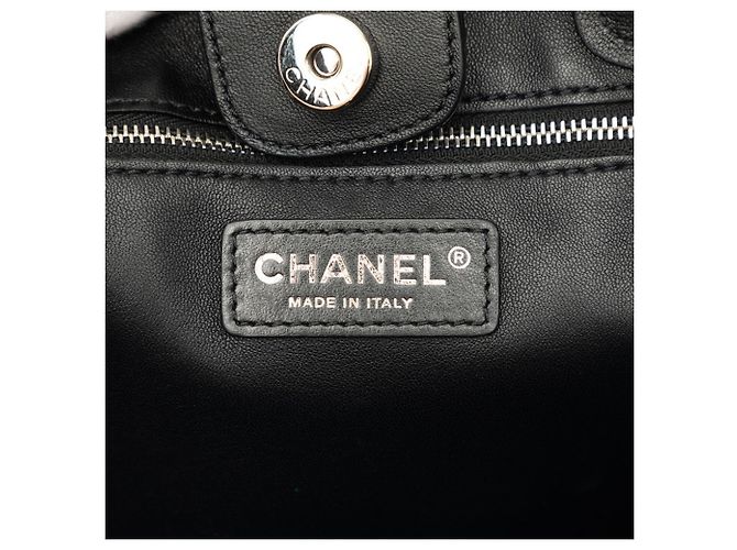 Chanel Coco Mark Wild Stitch Tote Bag Schwarz - Ansicht 5