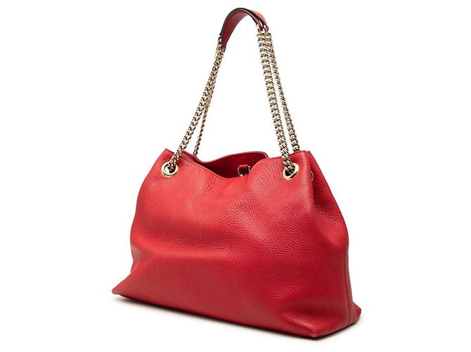 Borsa a tracolla Gucci Soho Chain Rosso - vista 2