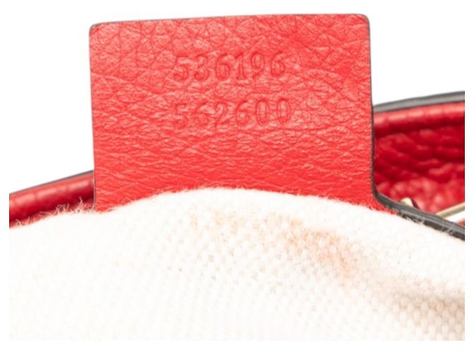 Borsa a tracolla Gucci Soho Chain Rosso - vista 6