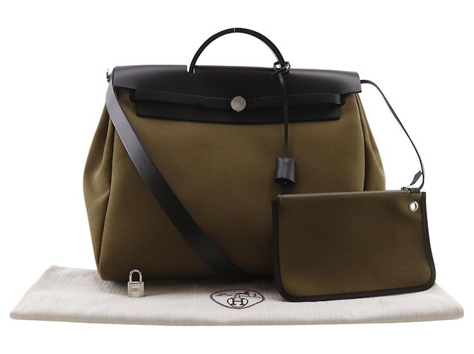 Hermès Sac à main Hermes Herbag Zip MM Noir - vue 19