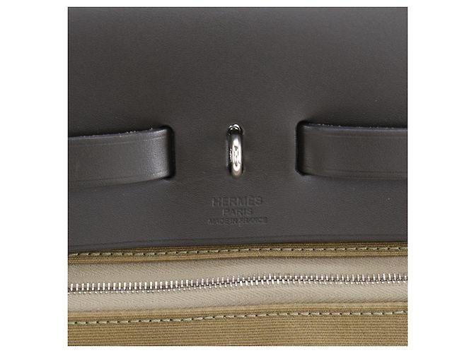 Hermès Sac à main Hermes Herbag Zip MM Noir - vue 9