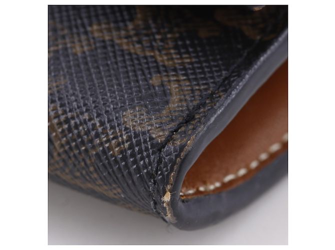 Céline Portafoglio con patta Large Triomphe Celine Nero - vista 4