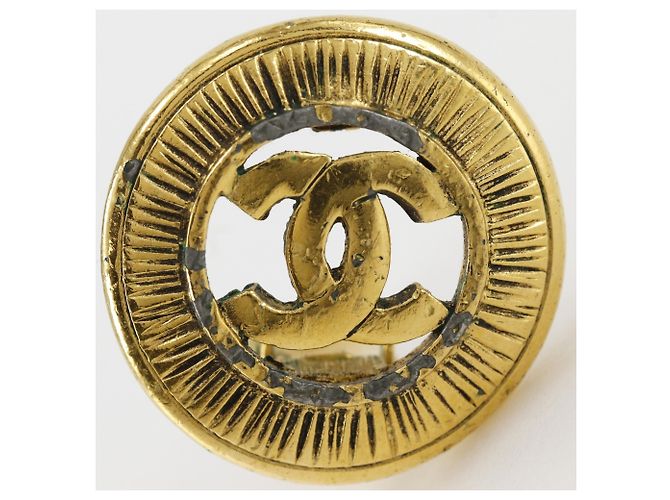 Orecchini a clip Chanel Vintage Coco Mark - vista 7