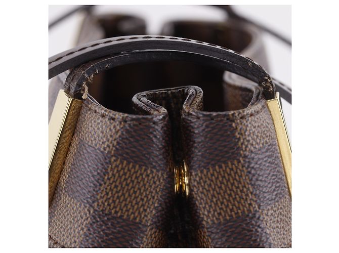 Bolso Tote Louis Vuitton Marley Bourne PM Castaño Damier ebene - vista 10