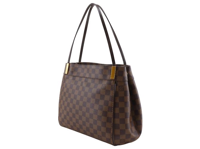 Bolso Tote Louis Vuitton Marley Bourne PM Castaño Damier ebene - vista 2