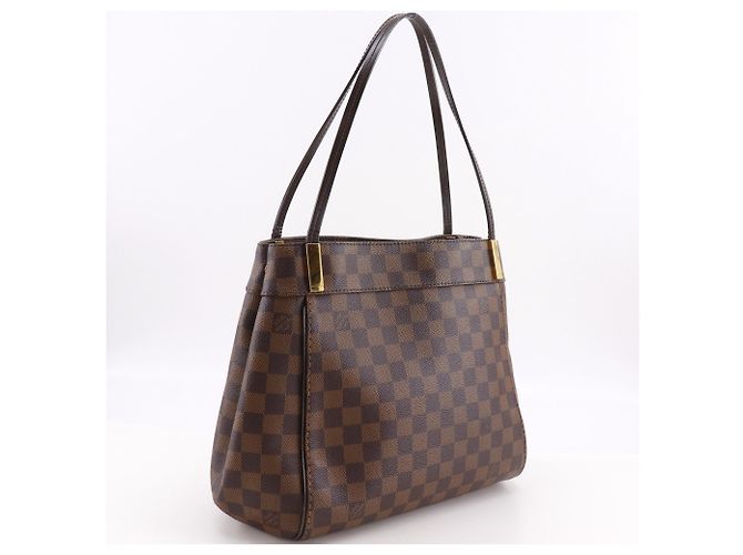 Bolso Tote Louis Vuitton Marley Bourne PM Castaño Damier ebene - vista 3