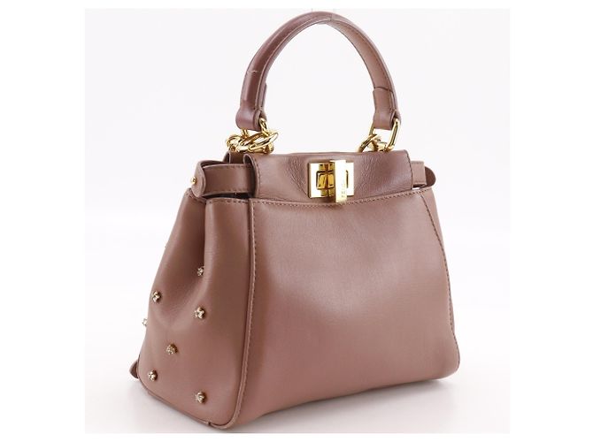 Borsa Fendi Peekaboo XS Rosa - vista 3