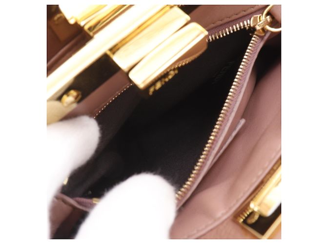 Borsa Fendi Peekaboo XS Rosa - vista 7