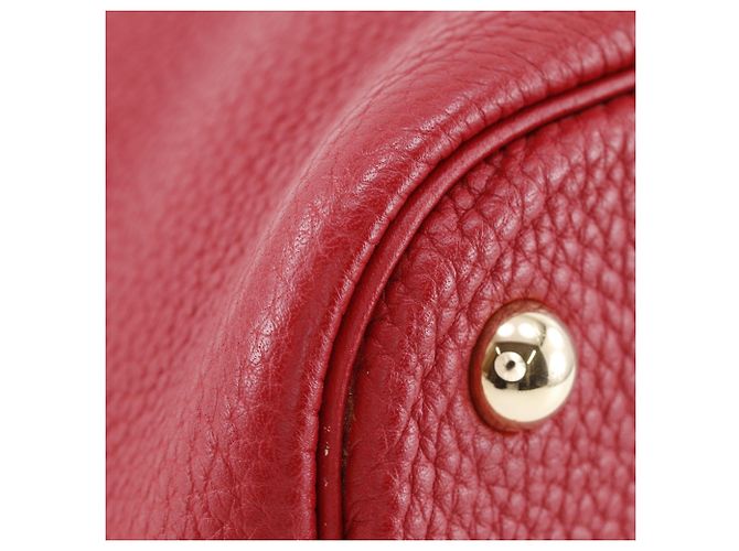 Hermès Borsa Hermes Bolide 35 in pelle Taurillon Clemence rossa Rosso - vista 4