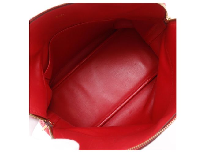 Hermès Borsa Hermes Bolide 35 in pelle Taurillon Clemence rossa Rosso - vista 6