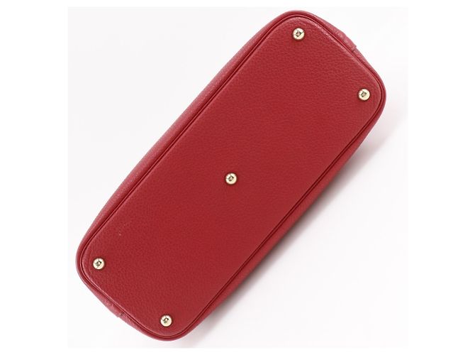 Hermès Borsa Hermes Bolide 35 in pelle Taurillon Clemence rossa Rosso - vista 9