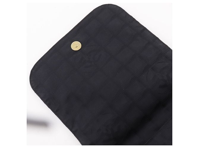 Borsa a tracolla Chanel in tela di nylon nera Nero - vista 7