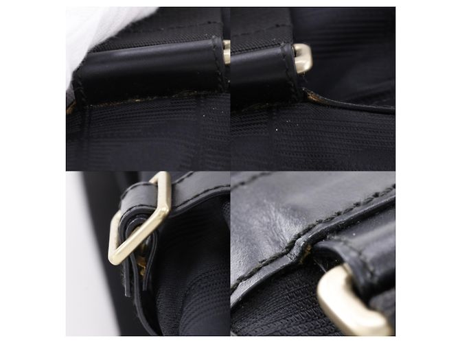 Borsa a tracolla Chanel in tela di nylon nera Nero - vista 9