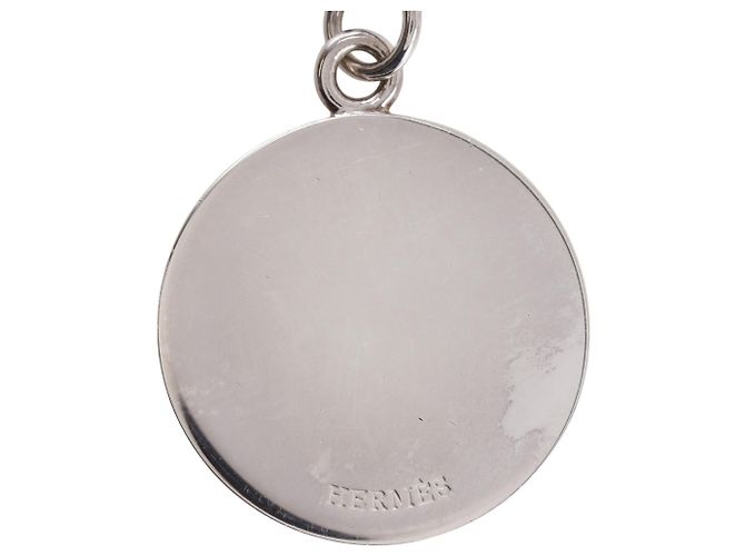 Hermès Hermes Exlibris MM Halskette Silber Golden - Ansicht 8