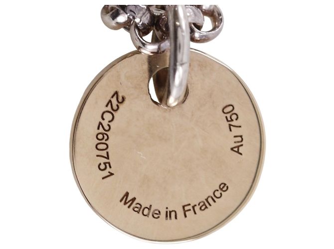 Hermès Hermes Exlibris MM Halskette Silber Golden - Ansicht 9