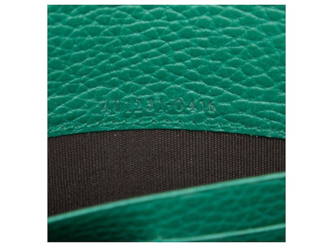 Borsa a tracolla con catena portafoglio Gucci Dionysus Verde - vista 6
