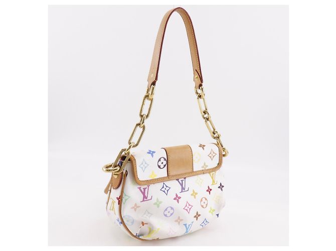 Louis Vuitton Patty Schultertasche Weiß Mehrfarben Monogramm - Ansicht 3
