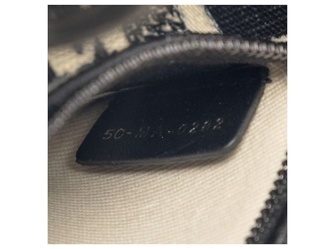 Borsa Christian Dior Dior Lady D-Lite Mini Nero Bianco - vista 6