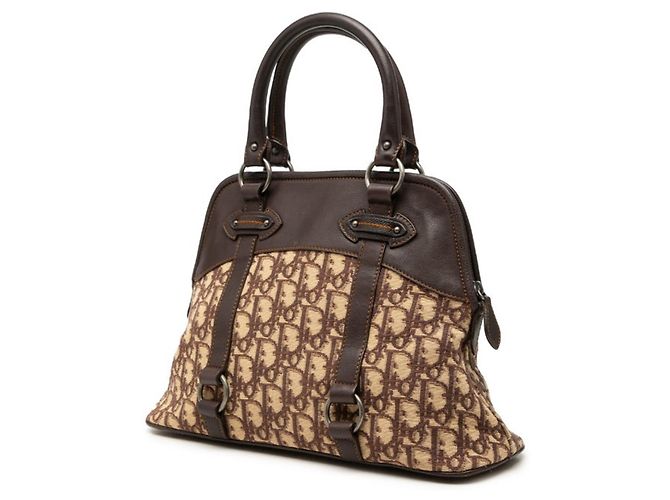 Christian Dior Trotter Handtasche Braun Beige - Ansicht 2