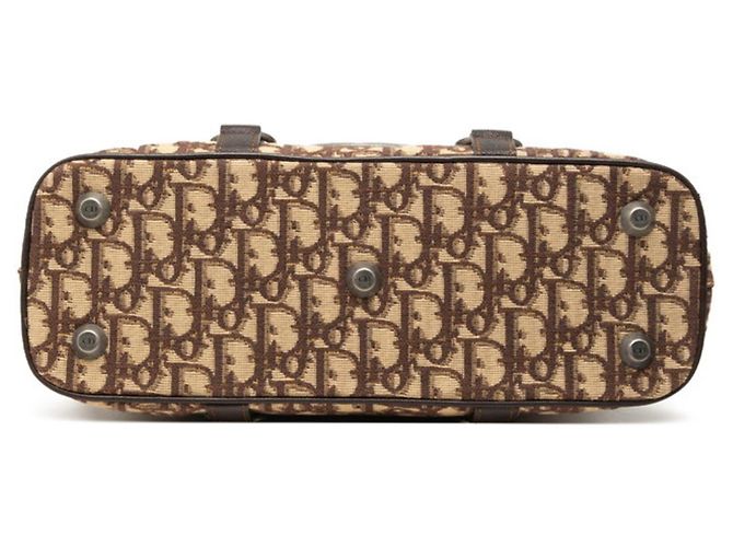 Christian Dior Trotter Handtasche Braun Beige - Ansicht 3